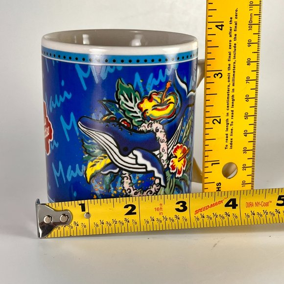 Vtg Hilo Hattie Hawaii Whale Hibiscus Ceramic Coffee Tea Cup Mug Souvenir - Picture 13 of 14